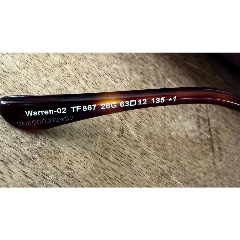 Tom Ford Warren-02 Gold Aviator Sunglasses Made in Italy - Picture 3 of 5